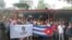Primero de la izquierda José Diaz SIlva durante un encuentro que sostuvieron el pasado día 3 en La Habana integranates del Frente de Resisitencia Cívica
