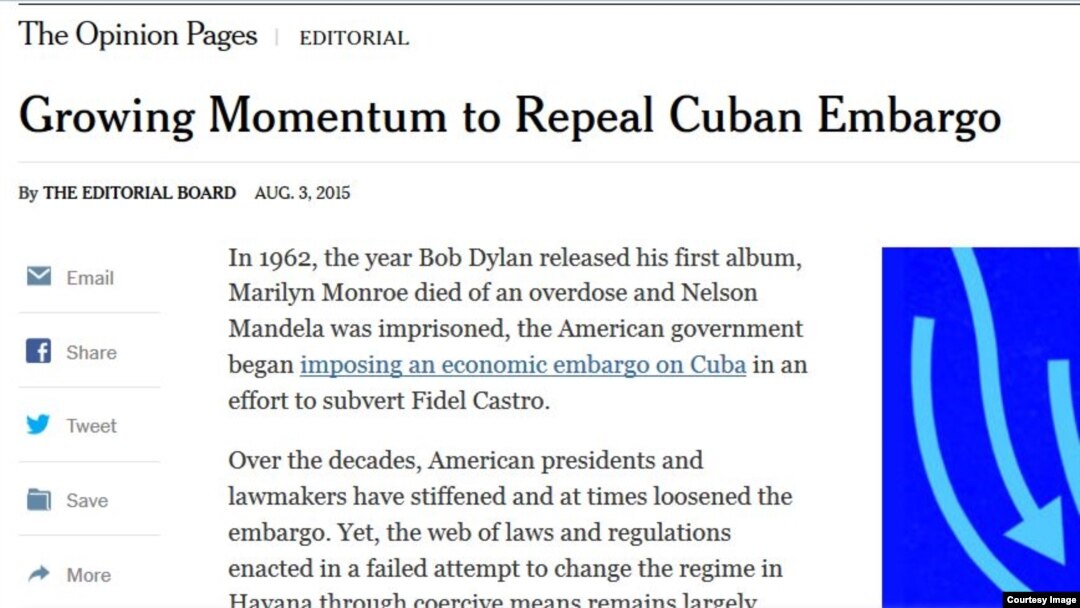 Editorial de "The New York Times" del 3 de agosto.
