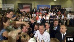 Fotografía de archivo del aspirante presidencial republicano Mitt Romney.