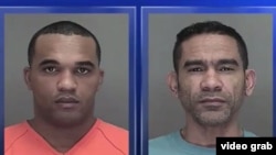 Mugshots de Orlando Nazario y Juan Mesa Díaz, clonadores cubanos de tarjetas de crédito detenidos en Wisconsin.