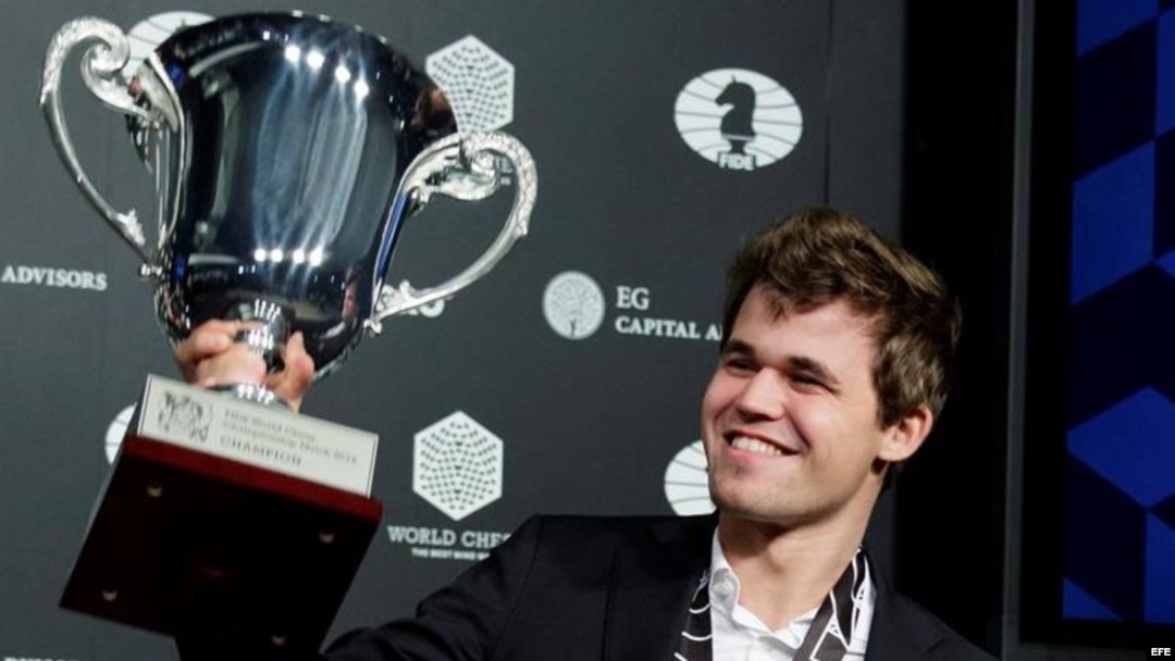 Magnus Carlsen, campeón mundial de ajedrez...