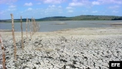 Represa en la oriental provincia de Camagüey, una de las zonas más afectadas por la sequía.