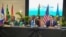 El secretario Marco Rubio junto a líderes de la región en la cumbre de CARICOM.