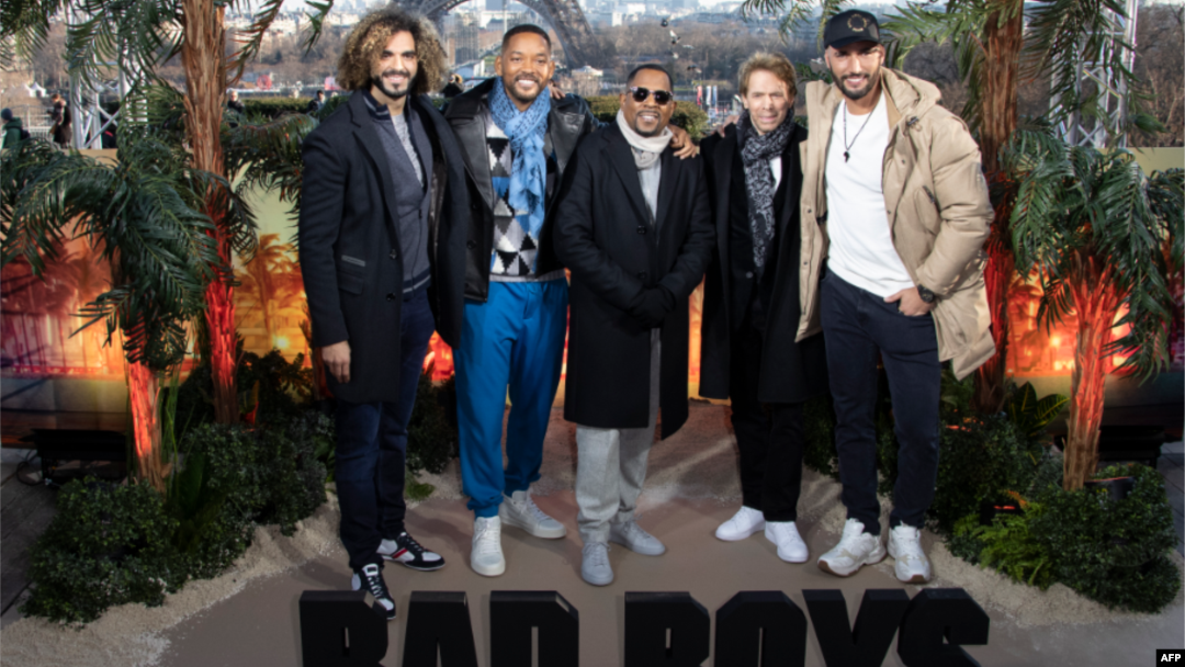Will Smith y Martin Lawrence posan junto a productor y directores de Bad Boy for Life