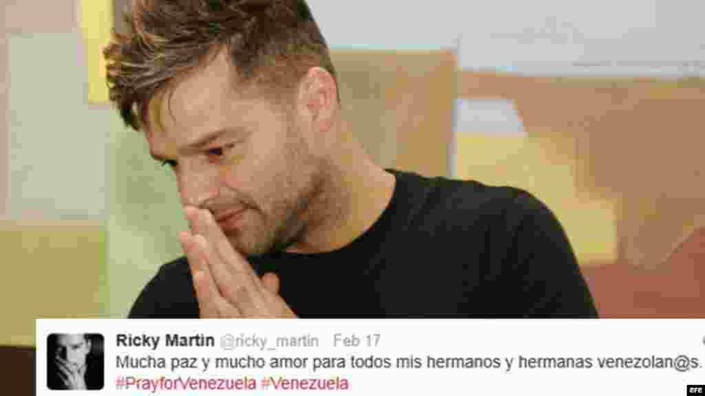En rueda de prensa desde Viña del Mar, Ricky Martin se pronunció sobre la situación del país. &ldquo;SOS Venezuela, ni una gota de sangre más, estoy con ustedes&rdquo;, dijo el cantante.