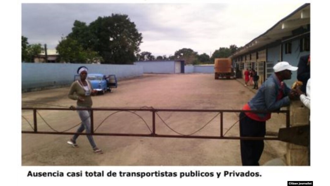 Reporta Cuba. Sin transporte en Artemisa.