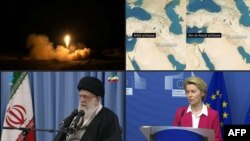 Ali Khamenei, Guía Supremo de Irán y Ursula von der Leyen, Presidenta de la Comisión Europea.