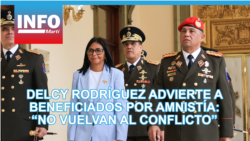 Delcy Rodríguez advierte a beneficiados por amnistía: “no vuelvan al conflicto”