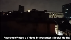 Apagón en La Habana.