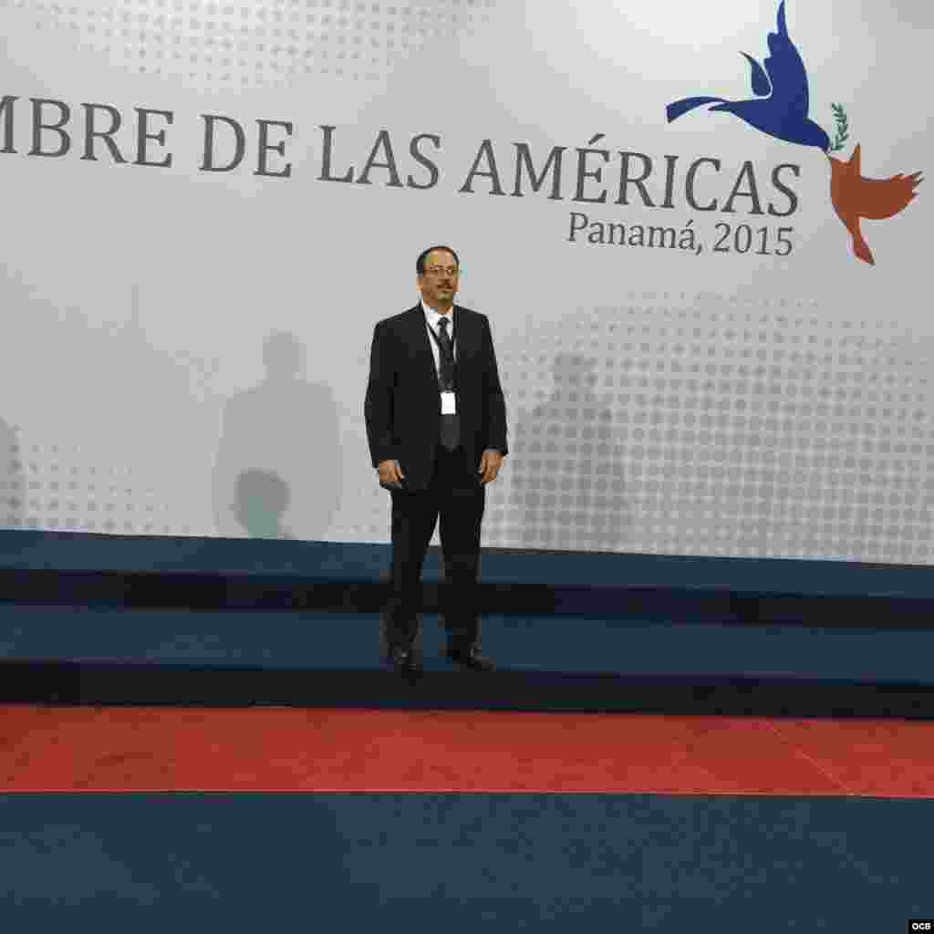 Alejandro Castro Espín en la Cumbre de Panamá 2015.