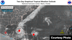 Irma sobre Cuba a las 8 de la mañana del sábado 9 de septiembre.