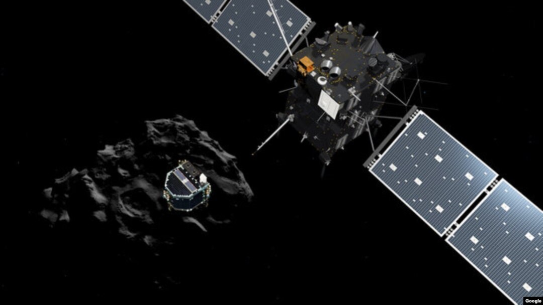 Rosetta poco antes de separarse del módulo. Foto: ESA.