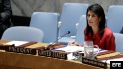 Embajadora estadounidense ante la ONU, Nikki Haley.