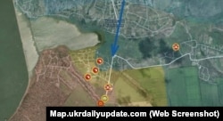 Captura de pantalla de Map.ukrdailyupdate.com.