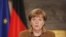 La Canciller alemana, Ángela Merkel, en Atenas, hoy 11 de abril de 2014