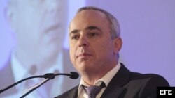 El ministro de Finanzas de Israel, Yuval Steinitz. 