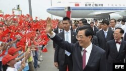 Presidente de China de visita en Hong Kong