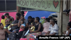 Migrantes en Darién, Panamá, el 10 de mayo de 2019 (Arnulfo Franco/AP)