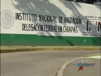Cubanos en huelga de hambre en Chiapas, México