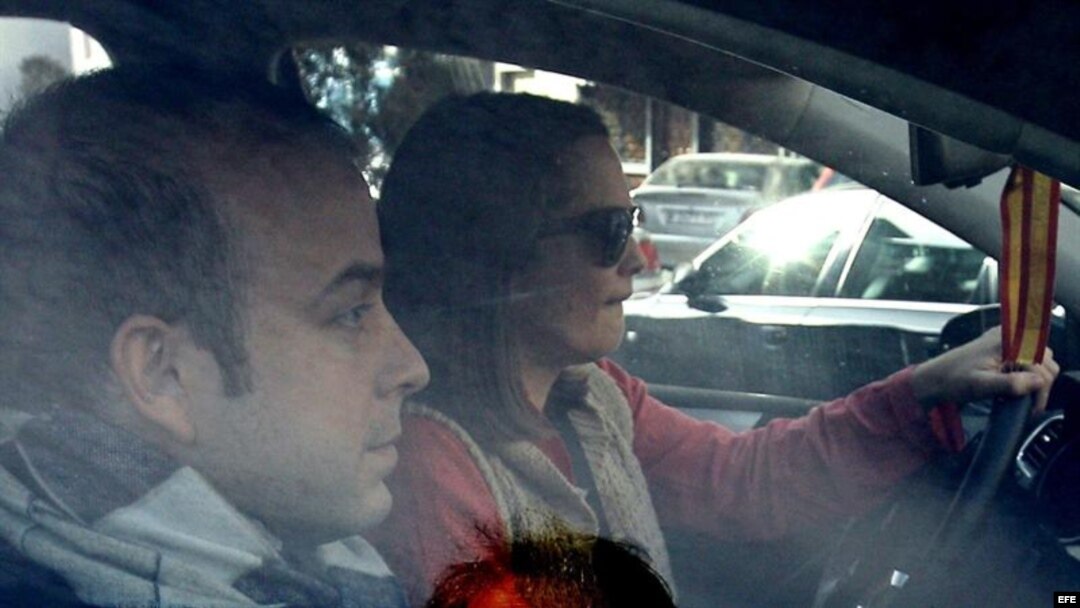 Carromero, a su salida del Centro de Inserción Social, el lunes 14 de enero de 2013