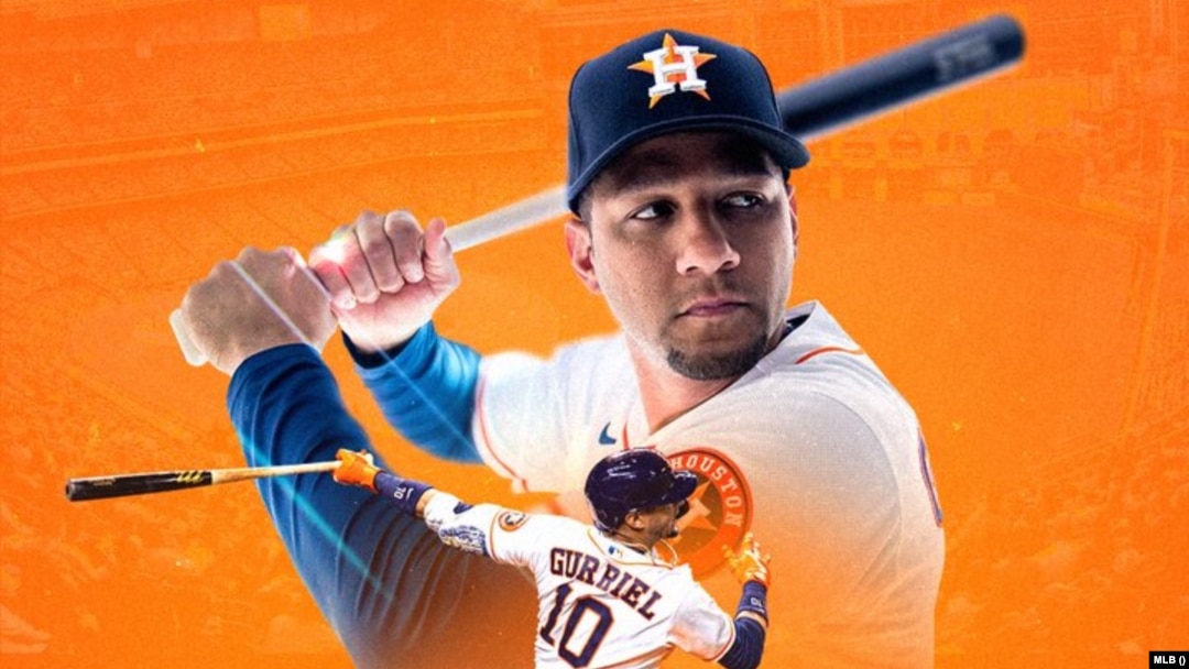 El cubano Yuli Gurriel, campeón de bateo en la Liga Americana, a los 37 años de edad. (Twitter de MLB).