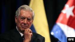 El Nobel de Literatura y presidente de La Fundación Internacional para la Libertad, Mario Vargas Llosa.