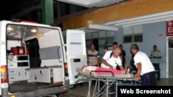 Turistas franceses ingresados en el Hospital Provincial de Cienfuegos, Cuba.