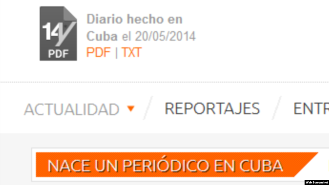 El periódico digital 14ymedio nació en Cuba, el 20 de mayo de 2014. 
