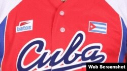 El uniforme del equipo Cuba para la competencia WBSC Premier 12.