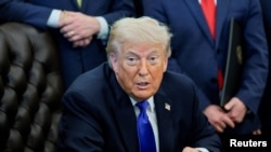 El presidente de los Estados Unidos, Donald Trump, en el Despacho Oval de la Casa Blanca en Washington.