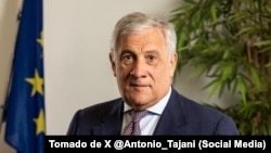 El Ministro de Exteriores de Italia Antonio Tajani.
