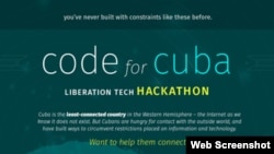 Hackathon for Cuba. Póster.