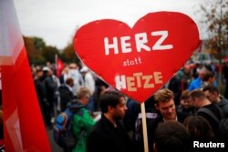 Manifestación en Chemnitz.