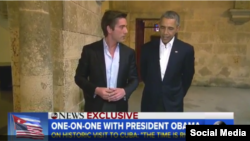 El presidente concede entrevistas desde La Habana a la cadena ABC.