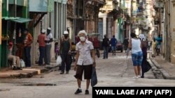 Vista de las calles de La Habana durante la pandemia.