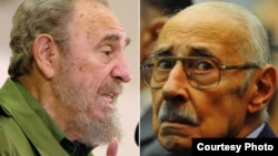 Fidel Castro y Jorge Rafael Videla (Fotos: Archivo).
