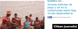 Reporta Cuba aguas contaminadas bahía @leoellibre