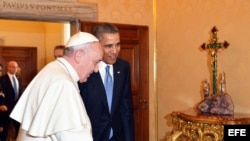 En marzo de 2014 el Papa recibió en el Vaticano en a Barack Obama. 