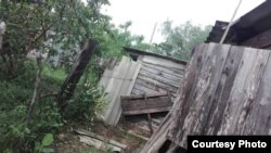 Daños en una vivienda tras paso del ciclón Foto cortesía de Yalmilka Abascal 