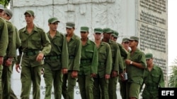Jóvenes cubanos en el servicio militar. (Archivo)