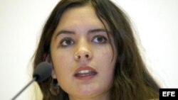 Fotografía de archivo de la líder estudiantil chilena Camila Vallejo. EFE/Stephanie Pilick
