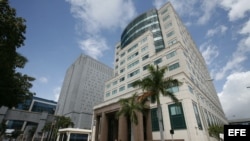 Vista del Edificio de la Corte Federal de Miami (EEUU).