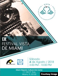 IX Festival Vista, que expondrá el trabajo de artistas y escritores en Miami.