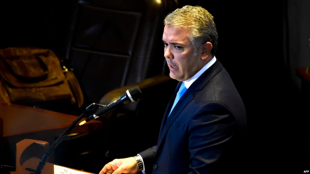 El presidente de Colombia, Iván Duque. Foto archivo.