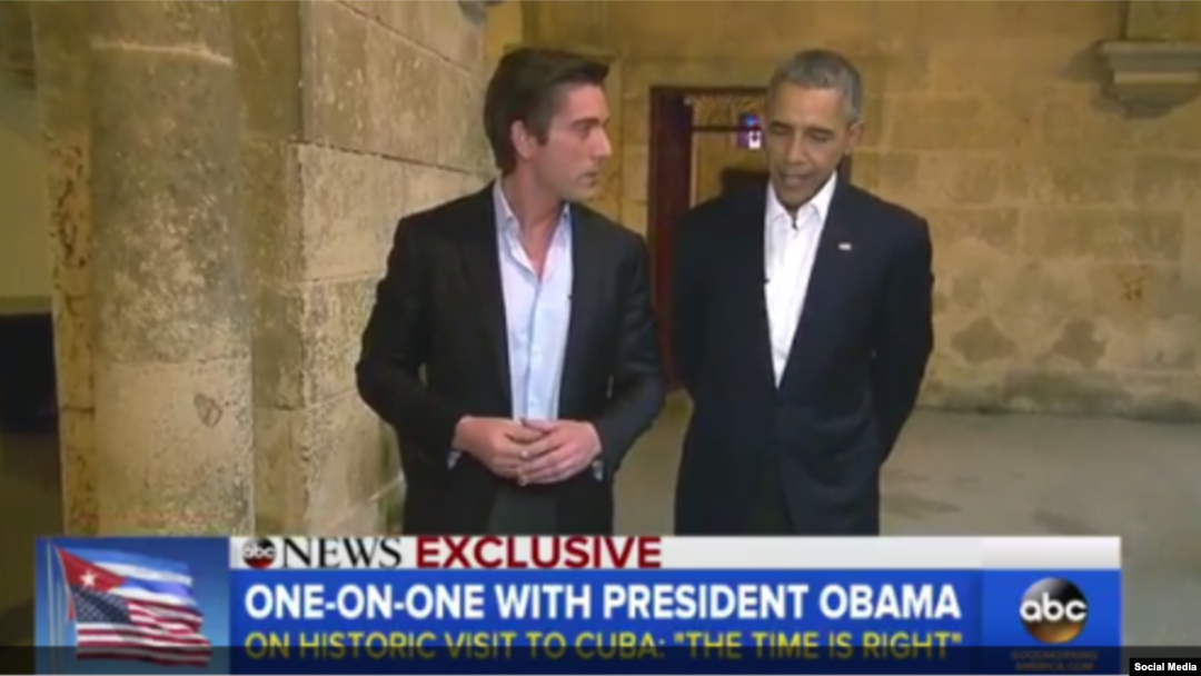 El presidente concede entrevistas desde La Habana a la cadena ABC.