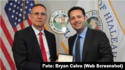 José Daniel Ferrer recibe las llaves de la ciudad de Hialeah