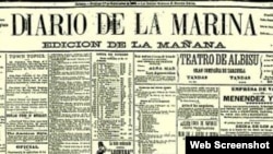 Portada Diario de la Marina