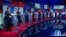 Debate de 10 candidatos republicanos a la Presidencia.