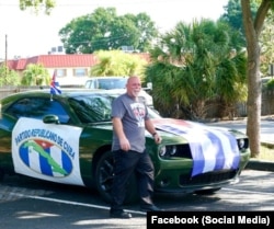 Michel Ortega Casanova, en una imagen tomada en Miami.