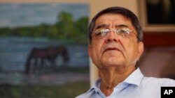 Foto Archivo. El escritor Sergio Ramírez. AP Photo/Alfredo Zuniga